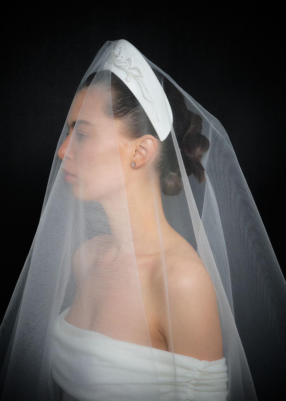 Фата круглая съемная