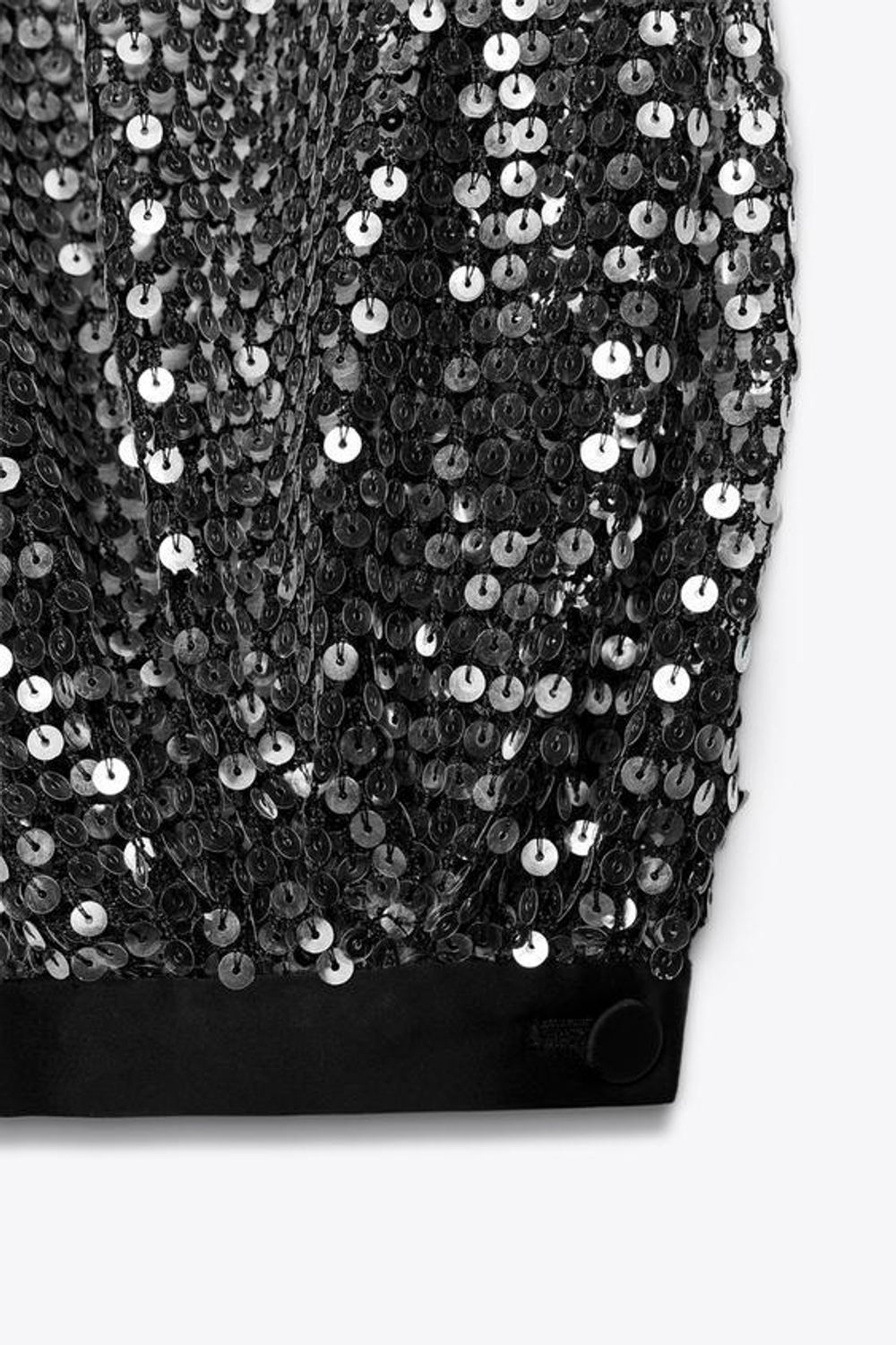 ZARA БРЮКИ-ШАРОВАРЫ С ПАЙЕТКАМИ — ZW COLLECTION, ЧЕРНЫЙ