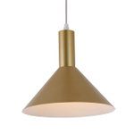 Подвесной светильник 1х60Вт Е27, металл, цвет золото