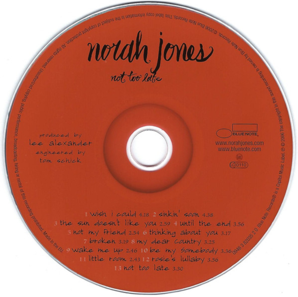 Norah Jones / Not Too Late (CD)