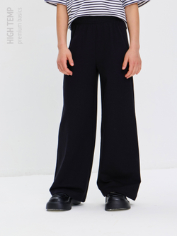 Брюки палаццо из футера