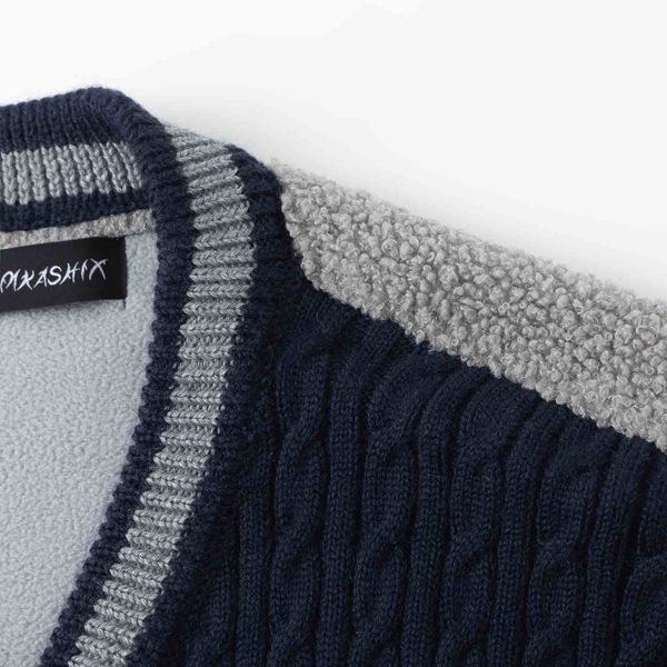 Свитер Lamb темно-синий/серый - фото 4