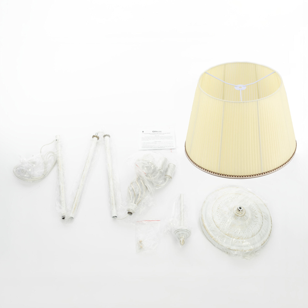 Citilux Вена CL402923 Торшер патина с кремовым абажуром