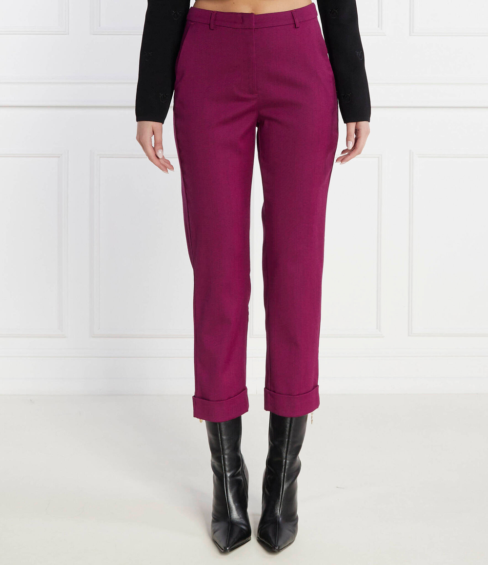 Хлопковые штаны Pinko - фиолетовый(102194 A1B3)