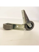 Опора роликовая 422 с резиновым колесом D42, 2 шт