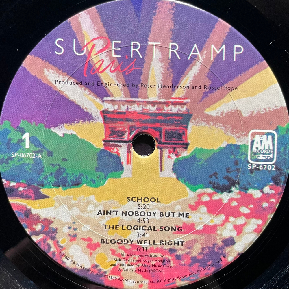 Виниловая пластинка Supertramp ‎– Paris 2LP
