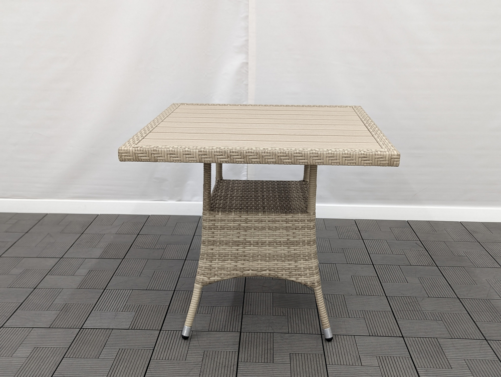 Стол квадратный, столешница ДПК, коллекция Крит