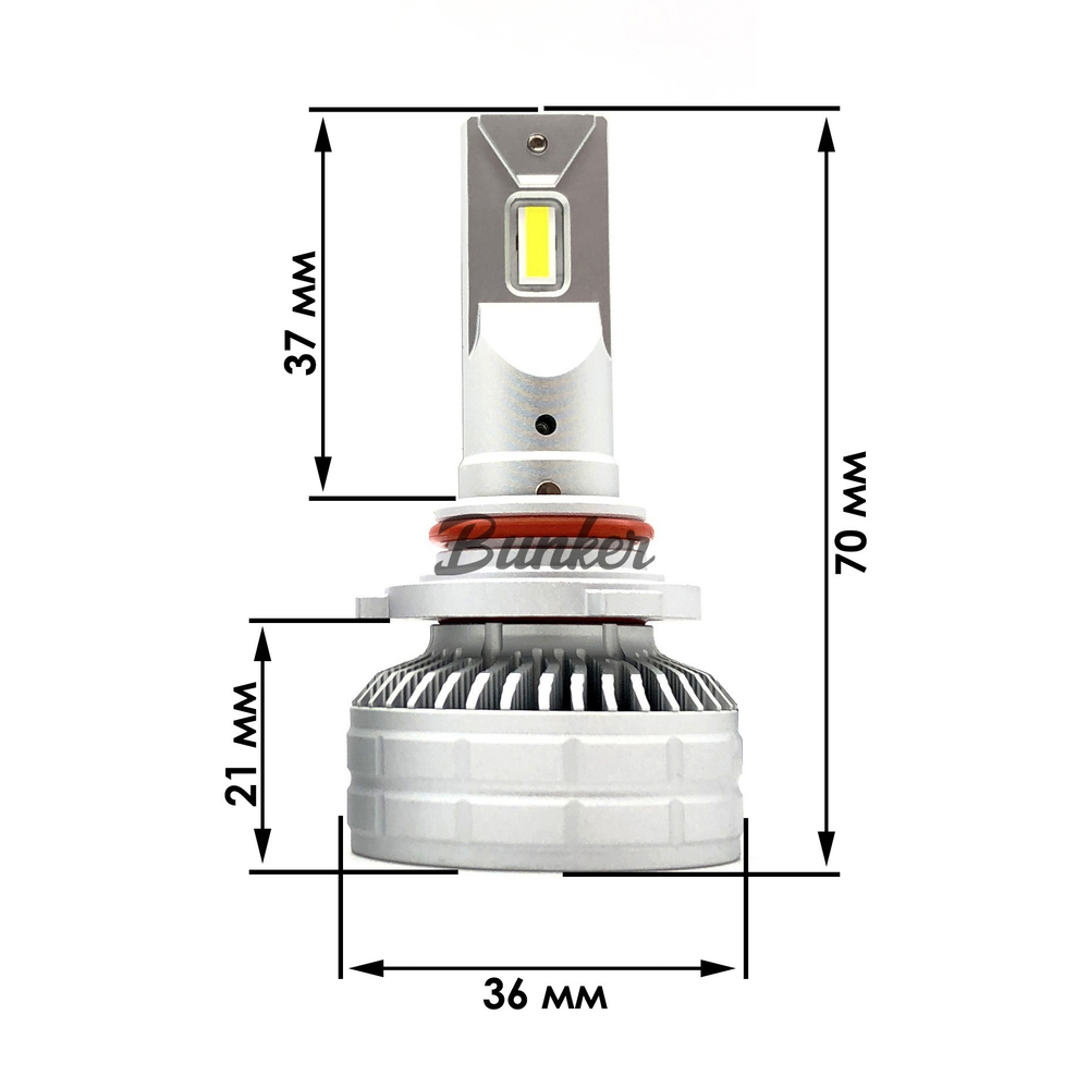 Светодиодные автомобильные LED лампы TaKiMi Altima HB3 (9005) 5500K 12/24V