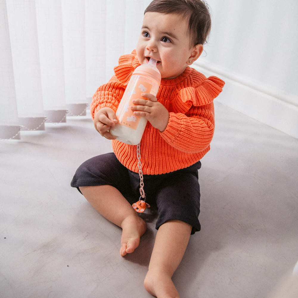 Бутылочка для кормления Suavinex Wild 360 мл розовая, 6 мес+