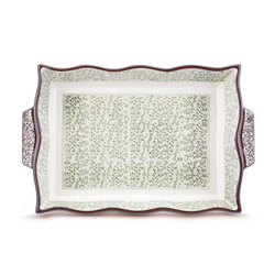 Форма для запекания керам, 25х39 см, прямоуг, Attribute, Verde, ABK103