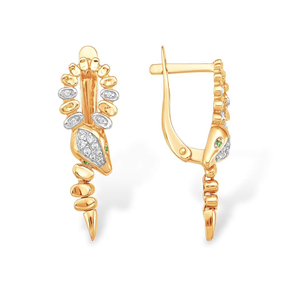 Серьги из золота 585 пробы