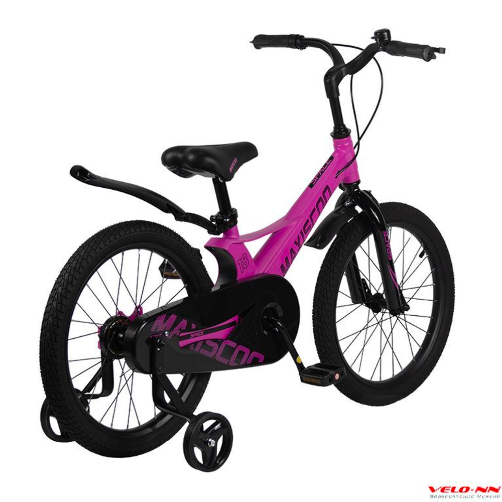 Велосипед 18" Maxiscoo Space Стандарт Розовый матовый