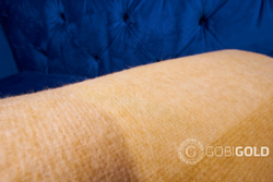 Одеяло тканое из шерсти мериноса LUX (овечья шерсть) ERDENET 150x200 см. - светло-бежевое