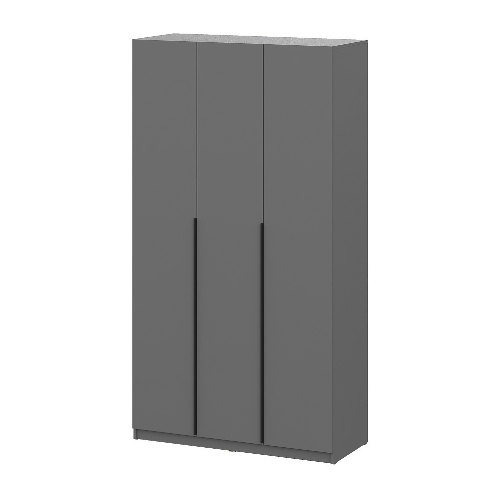 Шкаф распашной (5 полок + штанга) ШК 5 (1200), Графит