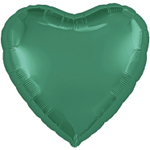 Шар фольгированный Сердце 46 см (Зеленый)