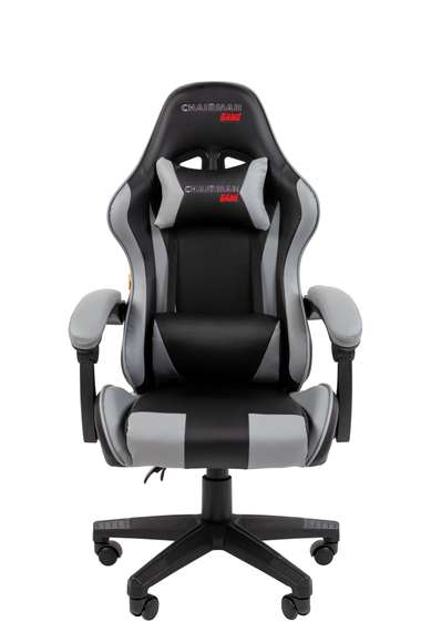 Офисное кресло Chairman CH29 экокожа, черно-серый