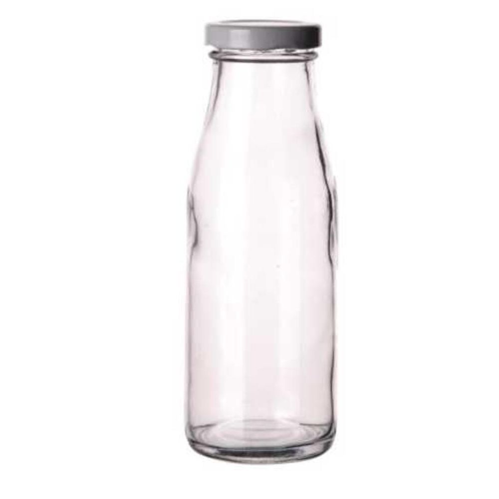 Бутылка 0,25 л с крышкой прозрачная d 6 см h16,1 см винт. крышка P.L.