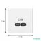 Розетка USB ArtGallery тип C 65Вт QC PD высокоскор. ЗУ механизм лотос SE GAL001327