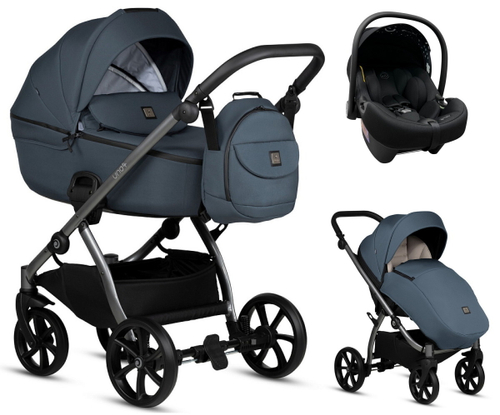 Детская коляска Tutis Uno 5 Plus Essential collection 3 в 1 с автокреслом Elo Lux EduSky Black 1402160 Marine