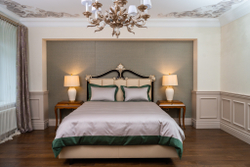 Постельное белье 1.5 спальное Сlaire Batiste Moro Diamante серый/зеленый