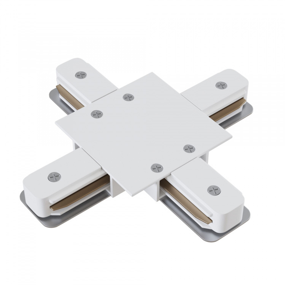Соединитель "X"-образный для  встраиваемого однофазного шинопровода  Maytoni Technical TRA002CX-11W  белый