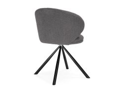 Стул на металлокаркасе Solomon крутящийся gray / black
