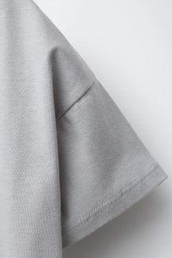 ZARA ФУТБОЛКА С РЕЛЬЕФНОЙ НАДПИСЬЮ, АНТРАЦИТОВО-СЕРЫЙ