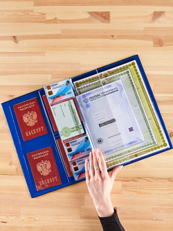 Папка для хранения семейных документов А4 c файлами