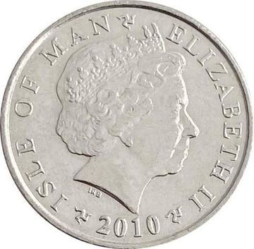 5 пенсов 2010 Остров Мэн