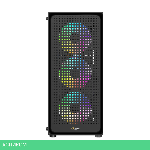 Корпус Ocypus Gamma C50 BK ARGB mATX без БП (Gamma-C50-BKG400XX-GL)