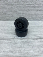 Колесо для мебели прорезиненное ролик для дивана диаметр 40 мм отверстие 8 мм 4 шт