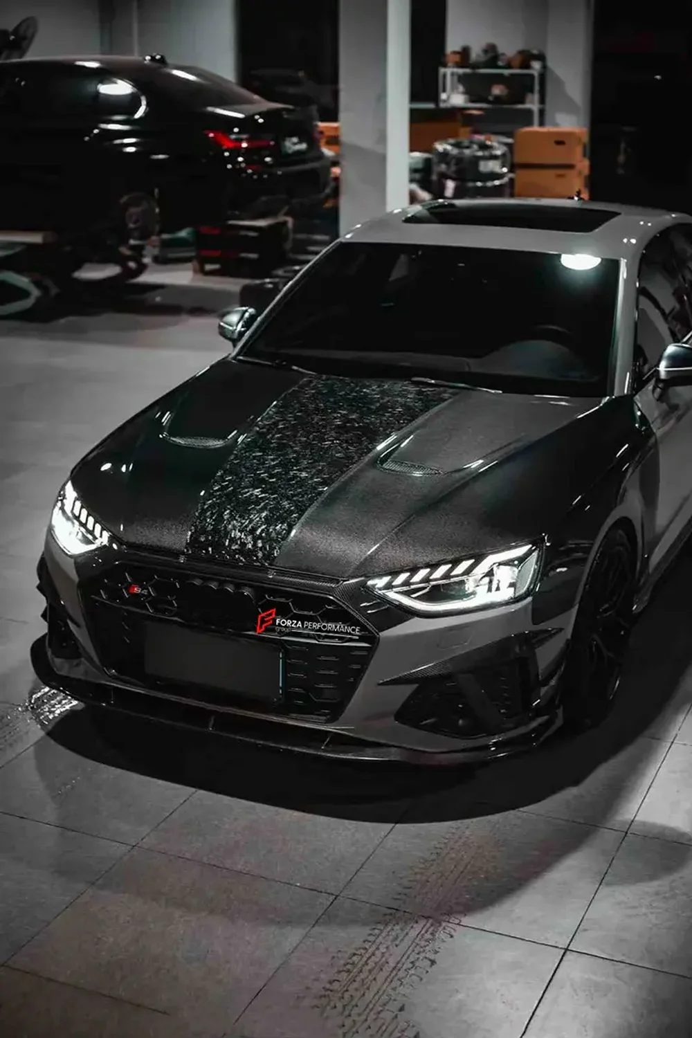 Карбоновый обвес для AUDI S4 AVANT RS4 B9 2019+ Ауди аэродинамический обвес
