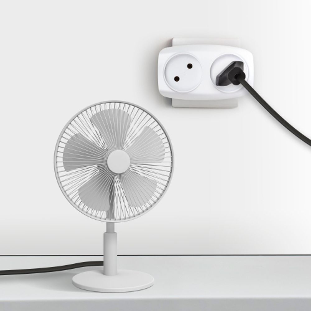 Разветвитель электрический ЭРА SP-2-W на 2 розетки без заземления 16А белый