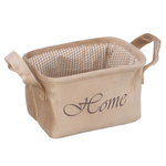 Корзина для хранения "Велюр", Д210 Ш160 В120, бежевый