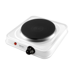 Плита электрическая Econ, ECO-131HP, 1000 Вт, 1 конф, диск, эмаль, механ, пер повор, бел