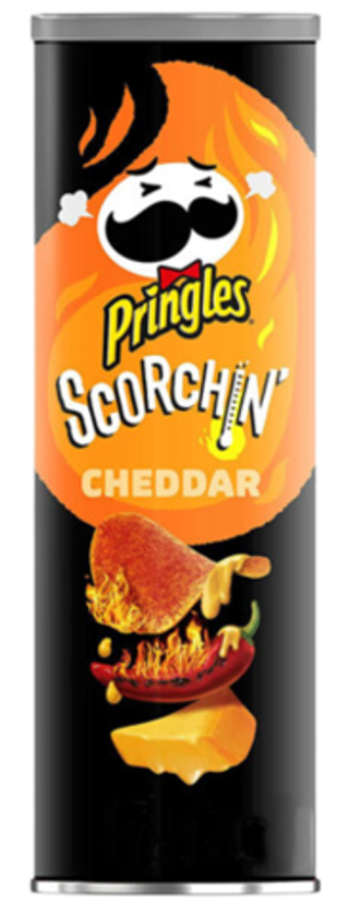 Чипсы Pringles со вскусом острого сыра Чеддер