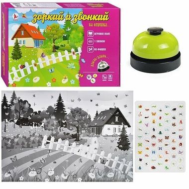 Настольная игра Зоркий и звонкий. На опушке, семейная, в коробке, Ракета, Р 494446