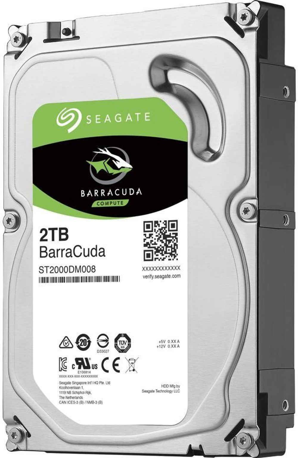 Жесткий диск HDD  2Tb Seagate Barracuda SATA6Gb/s 7200rpm 256Mb 3,5" ST2000DM008