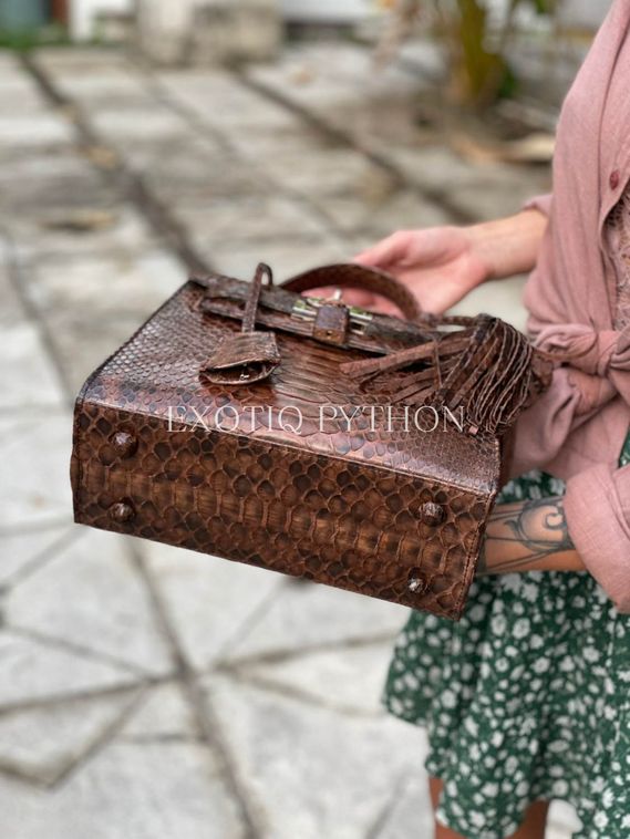 Сумка из кожи питона BG-473