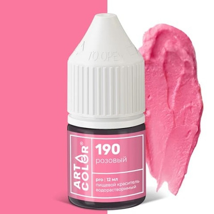 Краситель гелевый Art Color Pro РОЗОВЫЙ 12 мл, (высококонцентрированный)