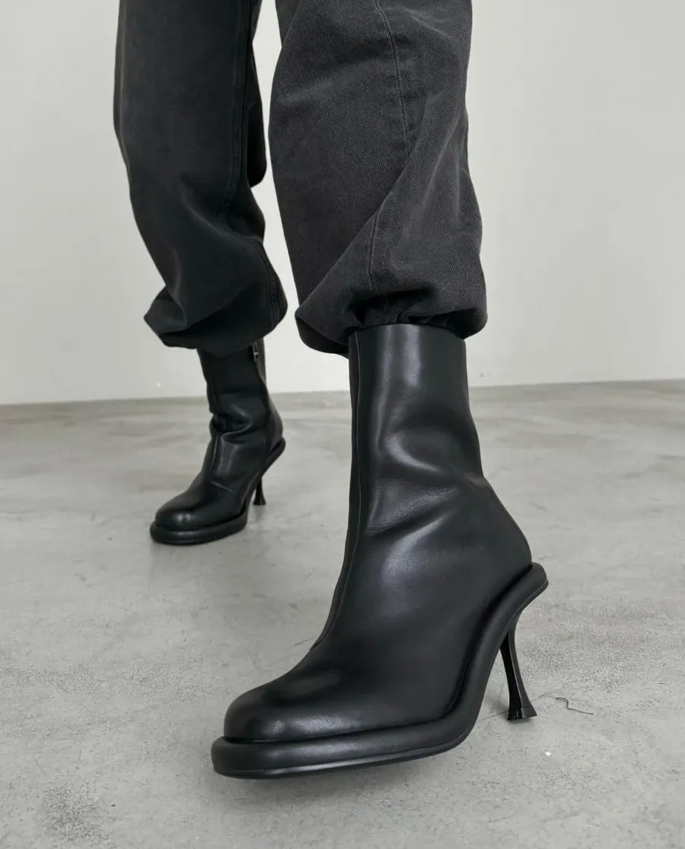 Ботильоны из натуральной кожи