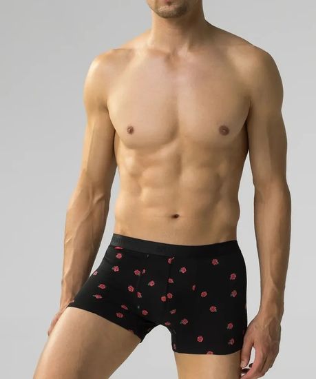 Трусы мужские боксеры (2шт), Atlantic 2GMH-026, черный + бургунди