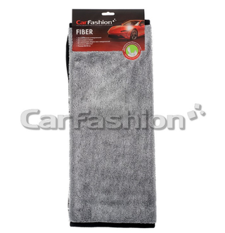 Салфетка микрофибра "CarFashion FIBER" серый/черный 60х50см 90000