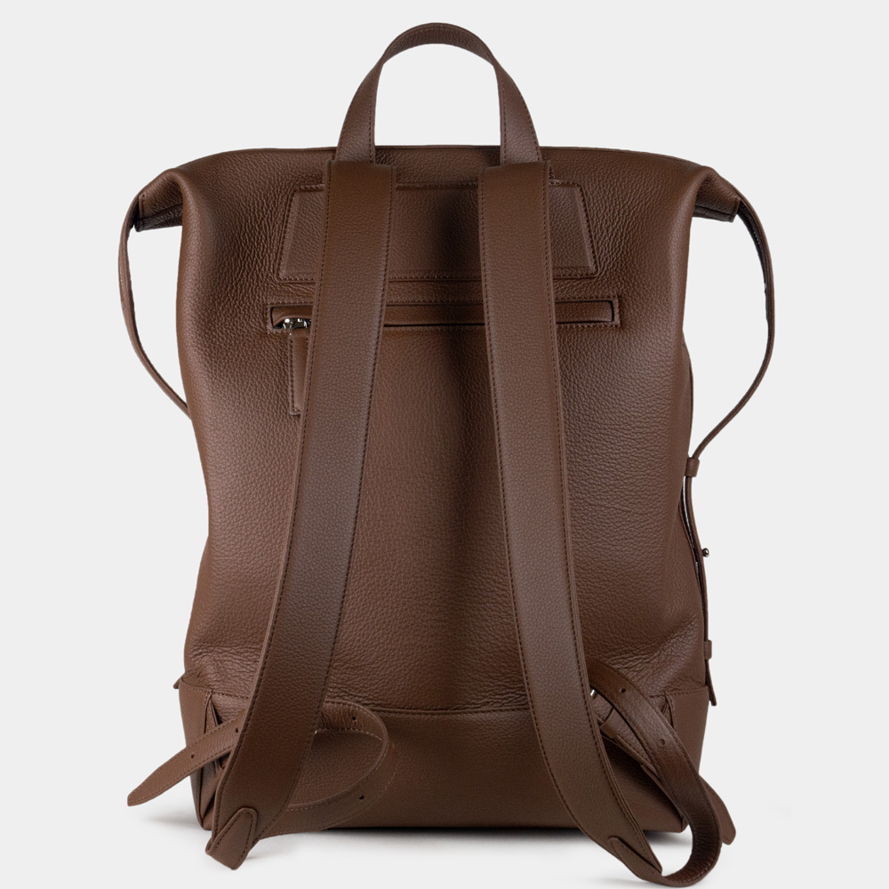 Рюкзак Rousseau из кожи теленка, шоколадного цвета