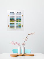 Панно со ставнями "Вид из окна" 37,5*49 см