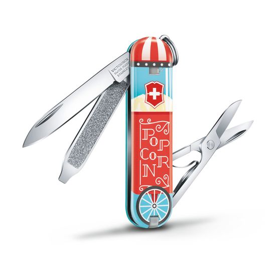 Складной нож Victorinox 0.6223.L1910 Classic c клинком из стали X55CrMo14, рукоять Cellidor