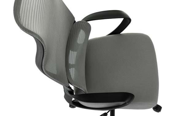 Кресло руководителя Бюрократ Sigma 2 серый сетка/ткань крестов. пластик