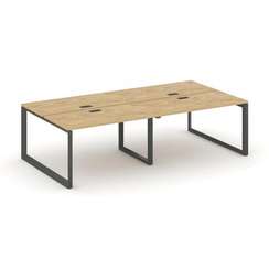 Style Project Рабочая станция двухсторонняя SN-59O.DRS-034 Тиквуд Светлый/Металл Антрацит/Черный Заг