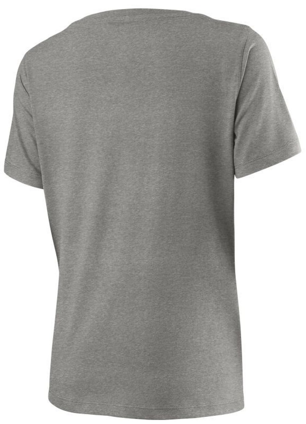 Женская футболка теннисная Wilson W Script Cotton Tee - heather grey/red