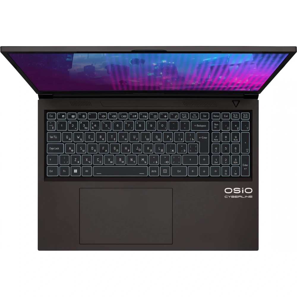 Ноутбук Osio CyberLine C160i-002 Core i5 12600H 16Gb SSD512Gb RTX4050 6Gb 16" IPS WUXGA без ОС brown